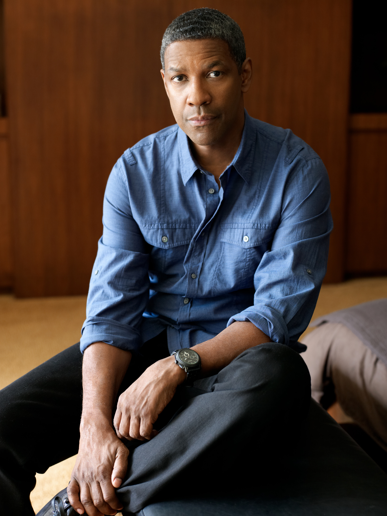 actor Denzel Washington large photo